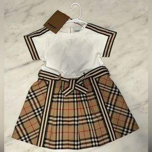 Girls 4T Burberry Beige IP CHK dress